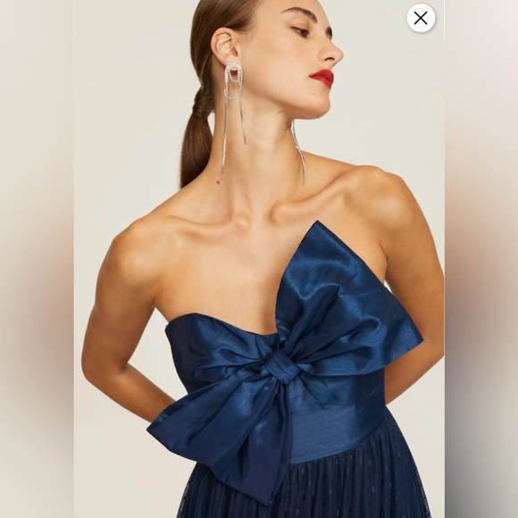 Hutch Strapless Navy Blue Dress - Picture 2 of 13